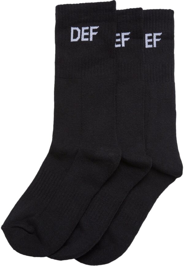 DEF Basicsocken "DEF Damen DEF 3-Pack Socks Black"