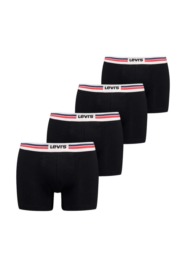Levis Boxershorts "Boxershort MEN PLACED SPRTSWR LOGO BOXER BRIEF ORG 4P E 4er Pack"