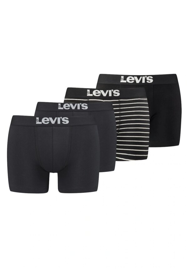 Levis Boxershorts "Boxershort MEN SOLID BASIC BOXER & VINTAGE STRIPE 4P 4er Pack"