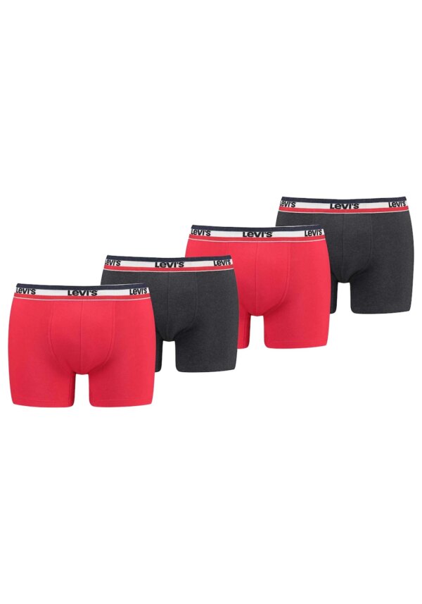 Levis Boxershorts "Boxershort MEN SPRTSWR LOGO BOXER BRIEF ORG CO 4P ECOM 4er Pack"
