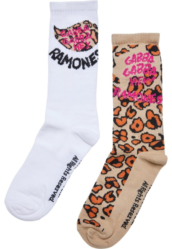 Merchcode Basicsocken "Merchcode Accessoires Ramones Leo Socks 2-Pack"