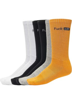 MisterTee Strümpfe "MisterTee Unisex Fuck Off Socks 6-Pack"