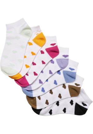 URBAN CLASSICS Basicsocken "Urban Classics Unisex Recycled Yarn Heart Sneaker Socks 7-Pack"