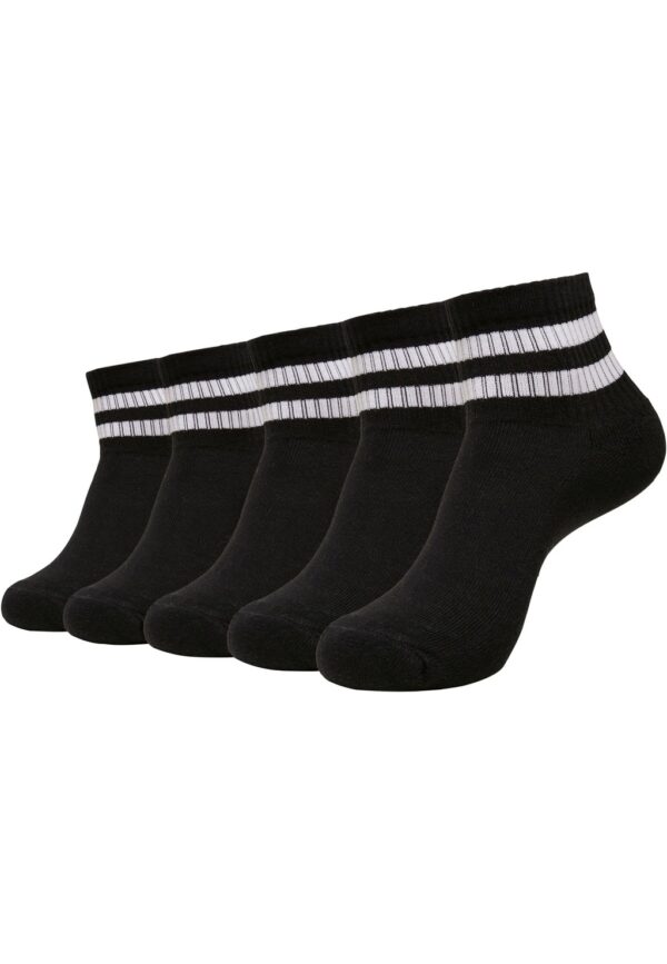 URBAN CLASSICS Basicsocken "Urban Classics Unisex Sporty Half Cuff Logo Socks 5-Pack"