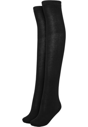 URBAN CLASSICS Strümpfe "Urban Classics Accessoires Ladies Overknee Socks 2-Pack"