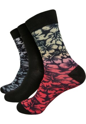 URBAN CLASSICS Strümpfe "Urban Classics Unisex Flower Socks 3-Pack"