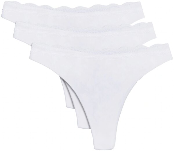YSABEL MORA Tanga "BASIC COLLECTION COTTON WITH LACE"